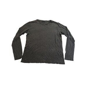 IRO Long Sleeve Distressed Shirt in Grey